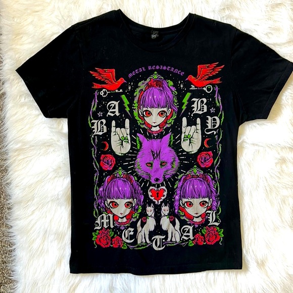 BABYMETAL 2016 London O2 Arena T Shirt - Picture 1 of 11